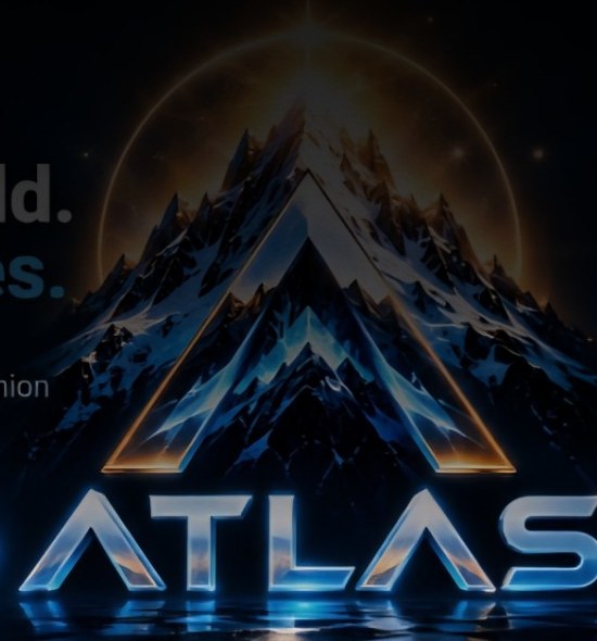 Glowing Atlas mountain emblem